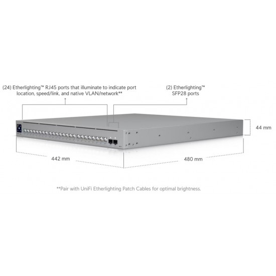 Коммутатор Ubiquiti UniFi Pro XG 24 PoE (USW-Pro-XG-24-PoE (720W))