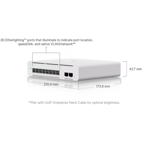 Коммутатор Ubiquiti Pro XG 8 PoE (USW-Pro-XG-8-PoE)