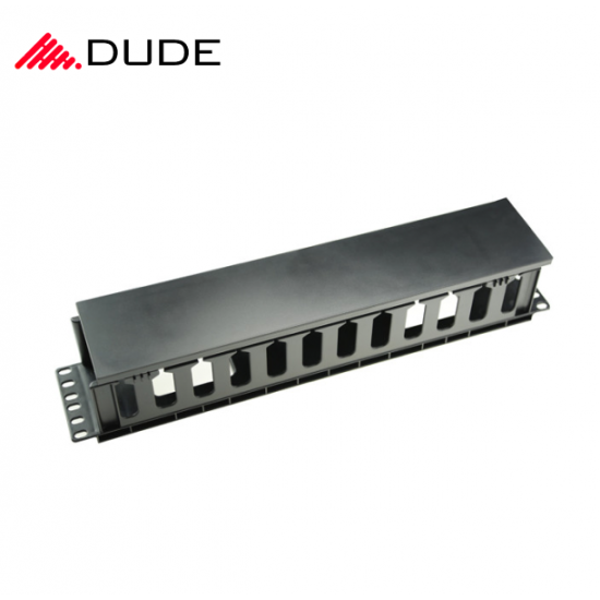 DUDE Plastic Cable Management 1U for Network Server Rack