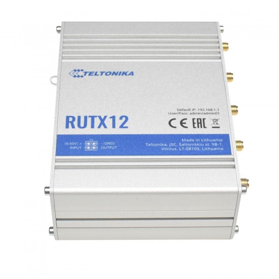 Teltonika RUTX12 Dual LTE Cat 6 Router